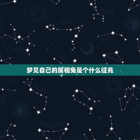 梦见自己的属相兔是个什么征兆,做梦梦到兔子是啥征兆 梦见自己的属相兔是个什么征兆,做梦梦到兔子是啥征兆