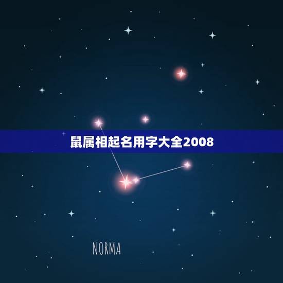 鼠属相起名用字大全2008，2008年属鼠的取名忌用什么偏旁部首