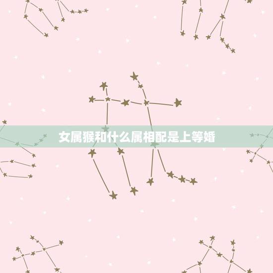 女属猴和什么属相配是上等婚，92年属猴和什么属相配