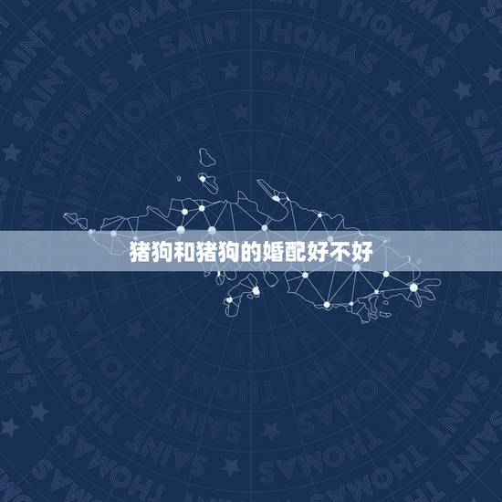 猪狗和猪狗的婚配好不好，属狗的与属猪的能婚配吗