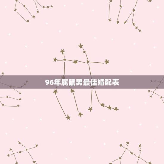 96年属鼠男最佳婚配表 96年属鼠女最佳婚配表 96年属鼠男最佳婚配表 96年属鼠女最佳婚配表
