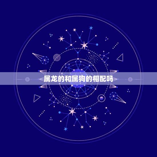 属龙的和属狗的相配吗 属龙的和属狗的合不合