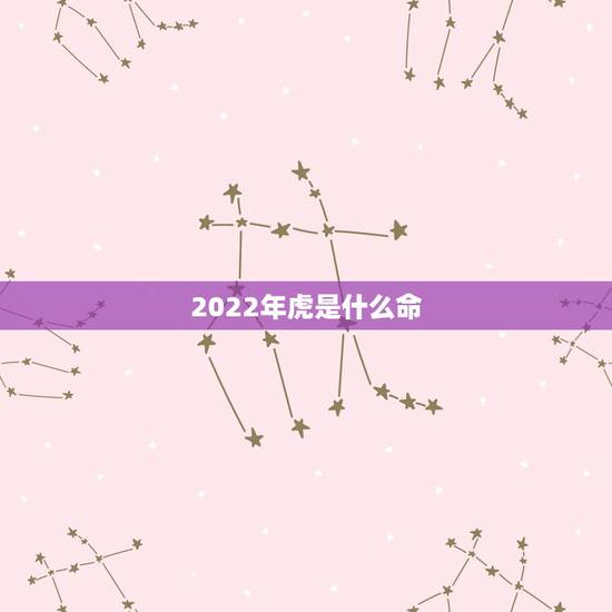 2022年虎是什么命，2022年属虎的本命年好不好