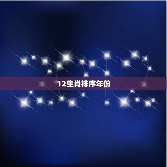 12生肖排序年份,十二生肖时间排列表 12生肖排序年份,十二生肖时间排列表