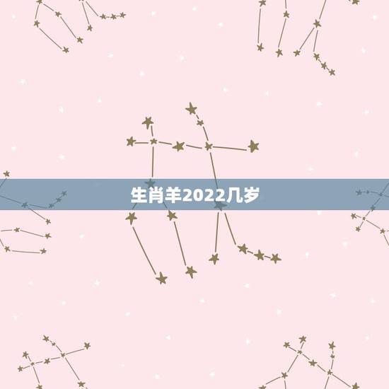 生肖羊2022几岁，生肖羊的晚年运势