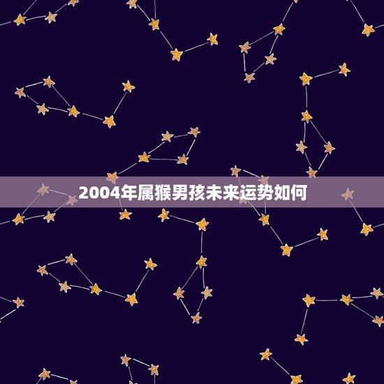 2004年属猴男孩未来运势如何(探寻财运、事业、爱情、健康) 2004年属猴男孩未来运势如何(探寻财运、事业、爱情、健康)