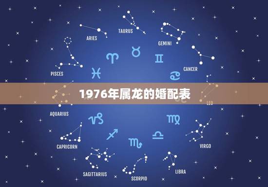 1976年属龙的婚配表,属龙和什么属相最配 1976年属龙的婚配表,属龙和什么属相最配