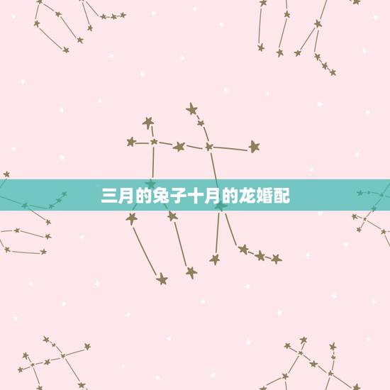 三月的兔子十月的龙婚配,8月兔女与3月龙男婚配如何 三月的兔子十月的龙婚配,8月兔女与3月龙男婚配如何
