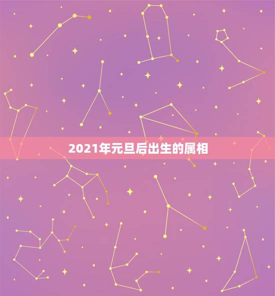 2021年元旦后出生的属相，阳历2021年1月出生的宝宝属什么