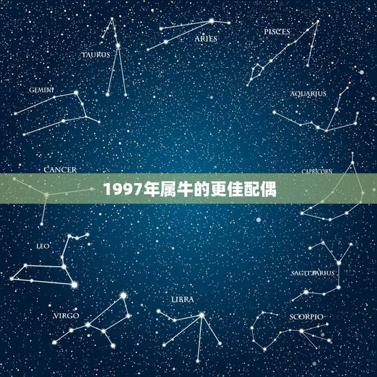 1997年属牛的更佳配偶，属牛女生更佳配偶