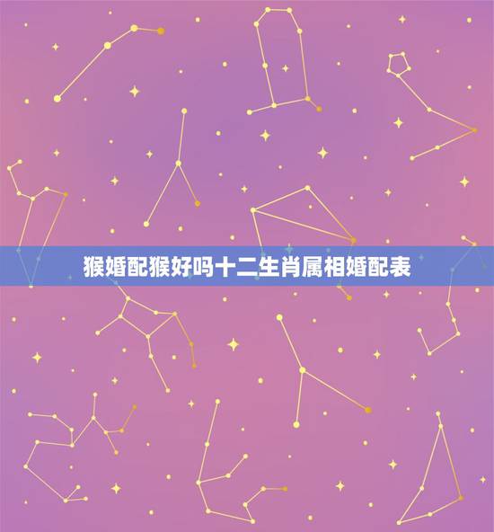 猴婚配猴好吗十二生肖属相婚配表,猴与什么属相相配好 猴婚配猴好吗十二生肖属相婚配表,猴与什么属相相配好