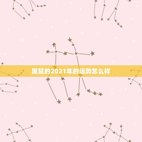 属鼠的2021年的运势怎么样，今年属鼠的运气如何2021