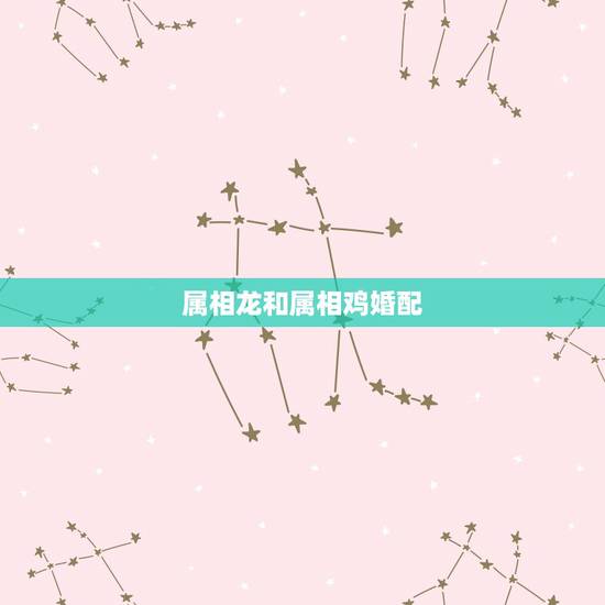属相龙和属相鸡婚配，属龙和鸡的生肖相配吗