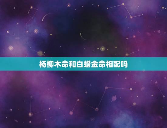 杨柳木命和白蜡金命相配吗,我是杨柳木命我老公是白蜡金命 我们缺什么 杨柳木命和白蜡金命相配吗,我是杨柳木命我老公是白蜡金命 我们缺什么