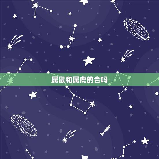 属鼠和属虎的合吗，虎和老鼠的属相合不合