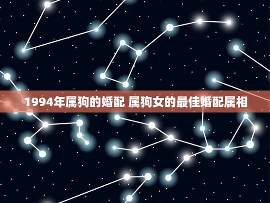1994年属狗的婚配 属狗女的最佳婚配属相