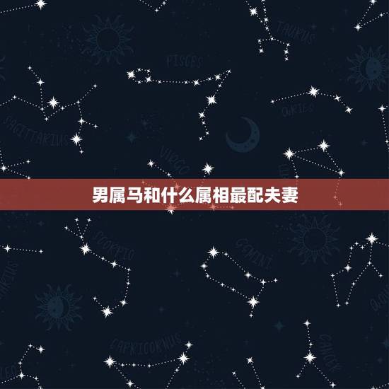 男属马和什么属相最配夫妻,男属马和什么属相最配对 男属马和什么属相最配夫妻,男属马和什么属相最配对