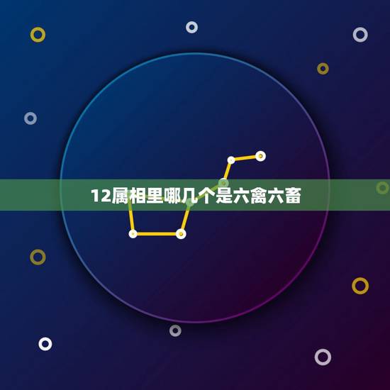 12属相里哪几个是六禽六畜，六畜是哪六种动物？