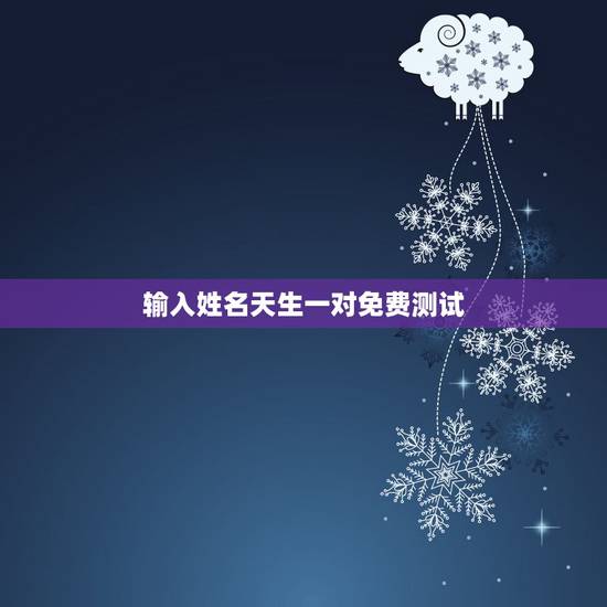 输入姓名天生一对免费测试，免费姓名配对缘分测试98%
