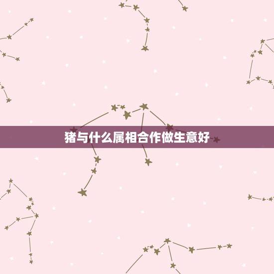 猪与什么属相合作做生意好,属猪的和什么属相做生意最好 猪与什么属相合作做生意好,属猪的和什么属相做生意最好