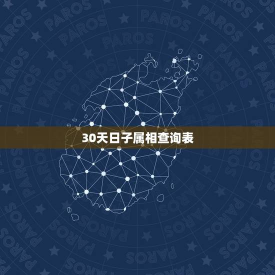 30天日子属相查询表,十二生肖所对应的日期 30天日子属相查询表,十二生肖所对应的日期