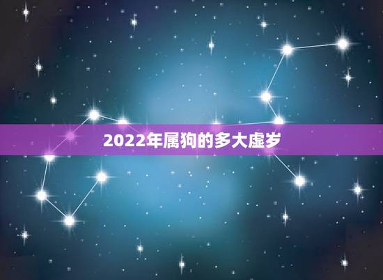 2022年属狗的多大虚岁,属狗的和什么属相最配 2022年属狗的多大虚岁,属狗的和什么属相最配