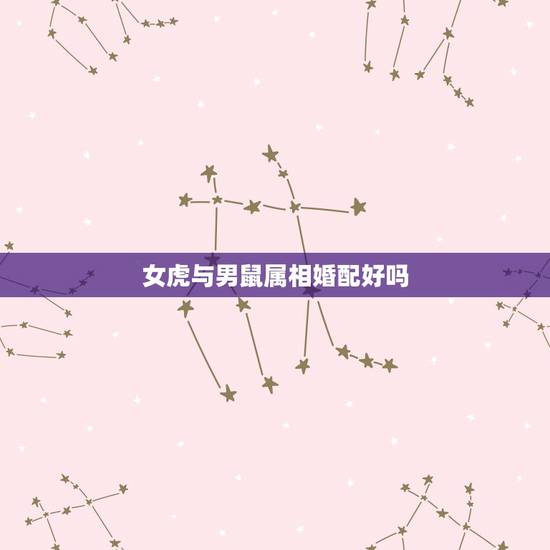 女虎与男鼠属相婚配好吗,属鼠和属虎的婚配好吗? 女虎与男鼠属相婚配好吗,属鼠和属虎的婚配好吗?
