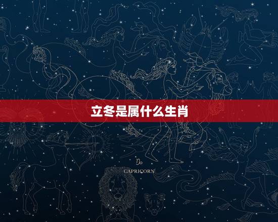 立冬是属什么生肖，立冬是冬至吗