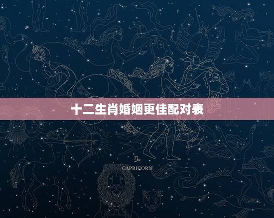 十二生肖婚姻更佳配对表,生肖年份对照表 十二生肖婚姻更佳配对表,生肖年份对照表