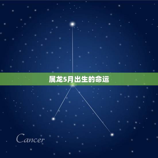 属龙5月出生的命运，农历1988年5月25日是什么命