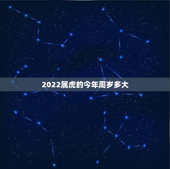 2022属虎的今年周岁多大，属猪的今年多大