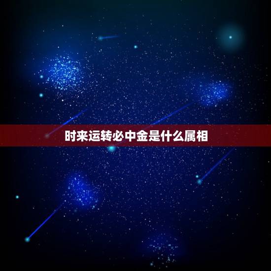 时来运转必中金是什么属相，时来运转必中金。送:偎玉堪流连。猜一生肖？