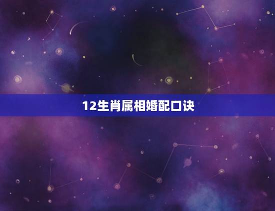 12生肖属相婚配口诀，十二生肖与地支配对