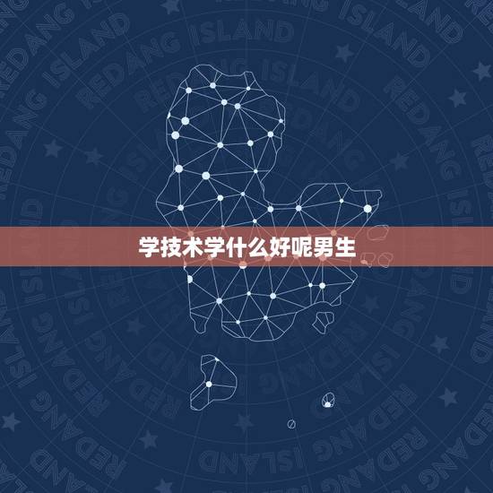 学技术学什么好呢男生,男孩子学什么技术好? 学技术学什么好呢男生,男孩子学什么技术好?