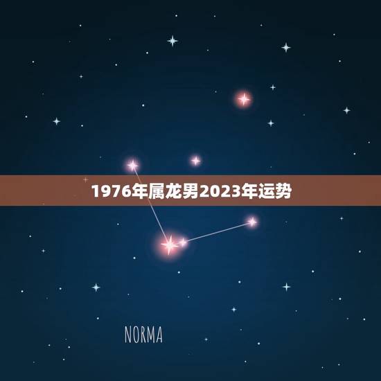 1976年属龙男2023年运势，1976年12月18日属龙人男2023