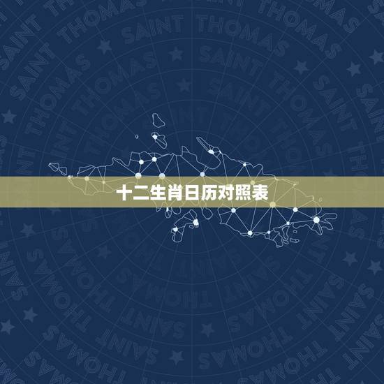 十二生肖日历对照表，12生肖是按公历算还是农历算？