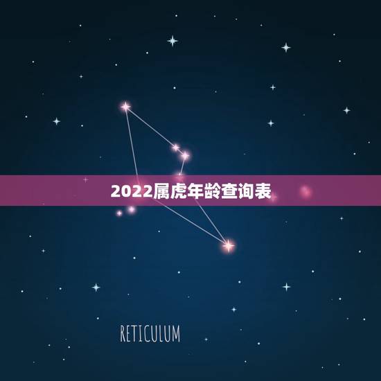 2022属虎年龄查询表,2022年属虎的多大年龄 2022属虎年龄查询表,2022年属虎的多大年龄