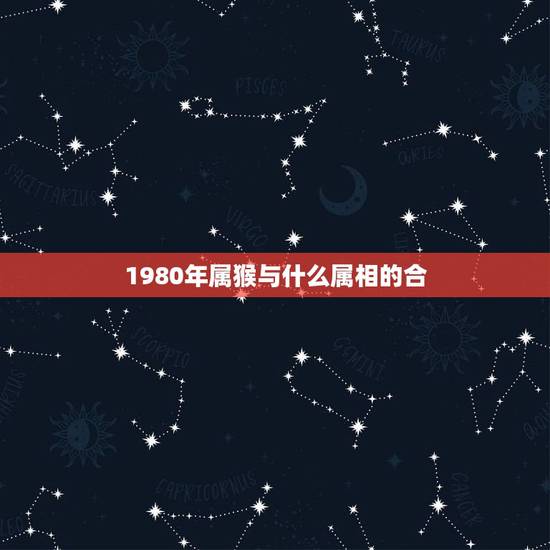 1980年属猴与什么属相的合，男属1980年猴的和什么属相最配