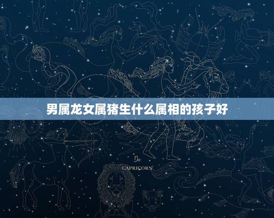 男属龙女属猪生什么属相的孩子好,属猪与属龙相配吗 男属龙女属猪生什么属相的孩子好,属猪与属龙相配吗