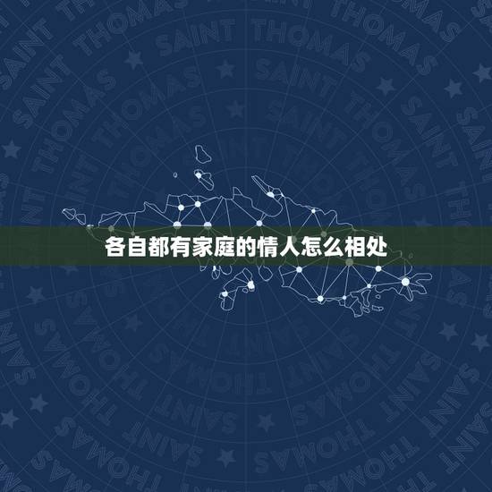 各自都有家庭的情人怎么相处，一篇文章、讲述情人、但没影响到各自的家庭