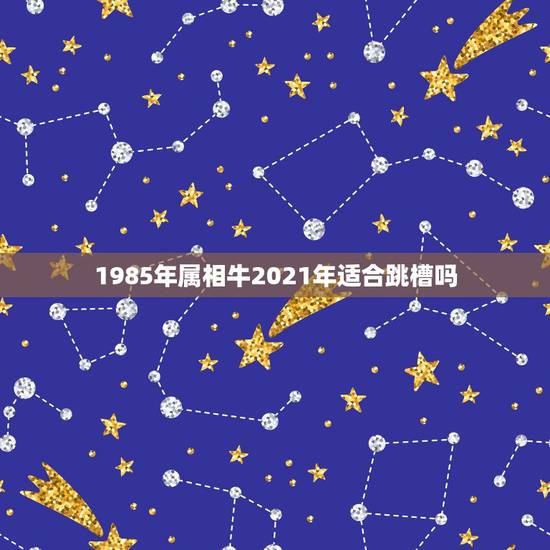 1985年属相牛2021年适合跳槽吗，1985年属牛男2021年运势及