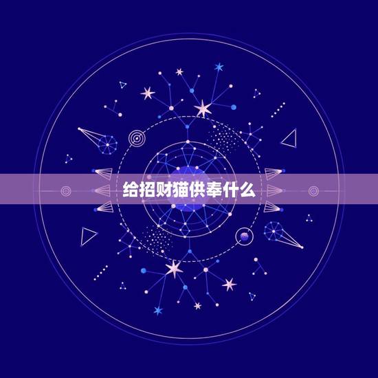 给招财猫供奉什么，招财猫的寓意