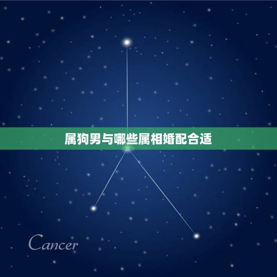 属狗男与哪些属相婚配合适，男属狗的和什么属相最配