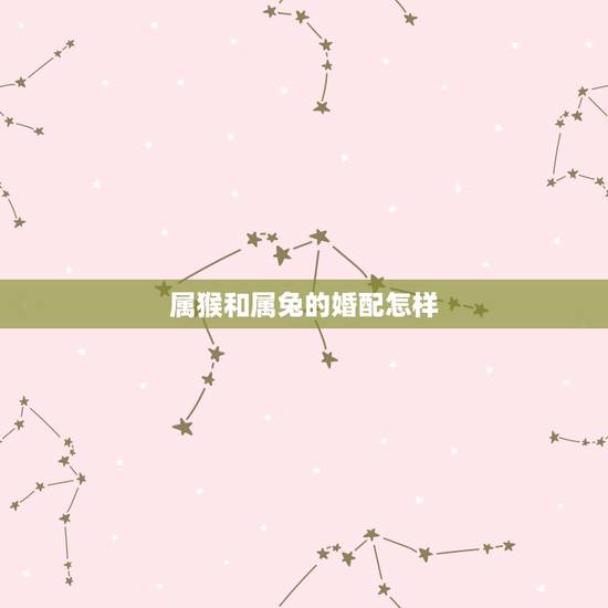 属猴和属兔的婚配怎样，属兔的和属猴的怎么样？