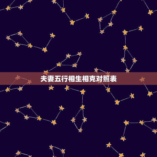 夫妻五行相生相克对照表,夫妻五行相生相克超准 夫妻五行相生相克对照表,夫妻五行相生相克超准