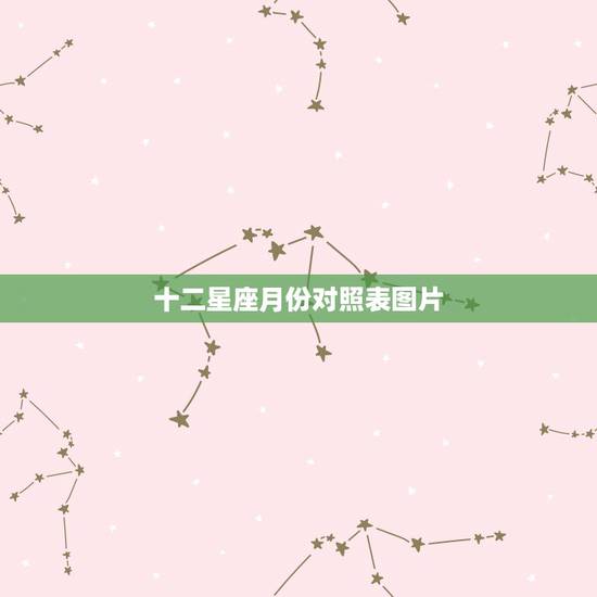 十二星座月份对照表图片 十二星座出生月份 十二星座月份对照表图片 十二星座出生月份