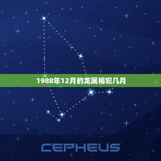 1988年12月的龙属相犯几月,88年属龙阳历十二月出生什么星座 1988年12月的龙属相犯几月,88年属龙阳历十二月出生什么星座