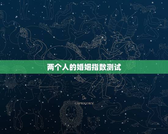 两个人的婚姻指数测试，哪个软件可以测出两个人的 感情 婚姻 及其它指数