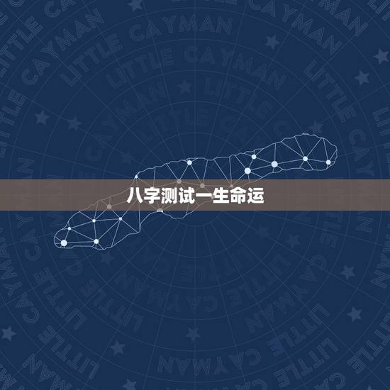 八字测试一生命运，帮我测测八字，及一生的命运，谢谢