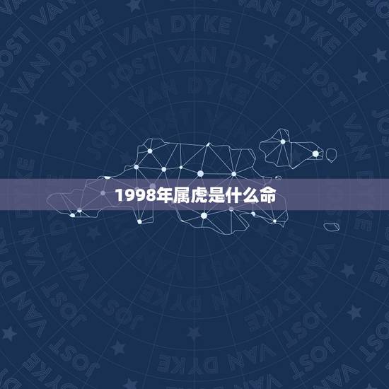 1998年属虎是什么命，1998年属虎男一生命运